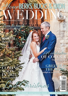 Cover of the December/January 2022/2023 issue of Your Berks, Bucks & Oxon Wedding magazine