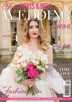 Cover of the August/September 2022 issue of Your Herts & Beds Wedding magazine