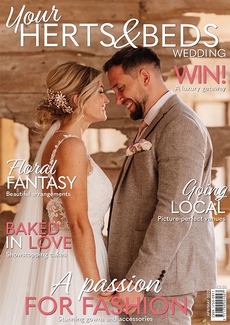 Cover of the April/May 2025 issue of Your Herts & Beds Wedding magazine