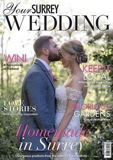 Cover of the August/September 2023 issue of Your Surrey Wedding magazine