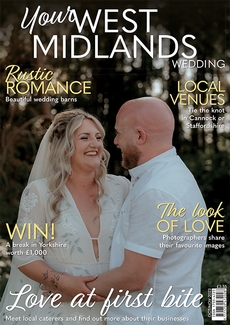 Cover of the October/November 2023 issue of Your West Midlands Wedding magazine