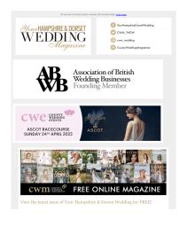 Your Hampshire and Dorset Wedding magazine - January 2022 newsletter