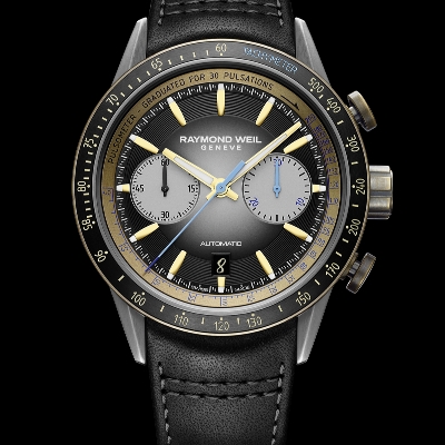 Grooms' News: Raymond Weil has released a Limited Edition Freelancer Chronograph Bi-Compax