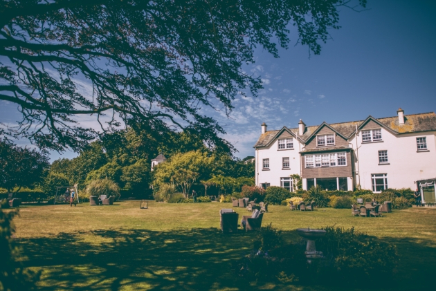 Alexandra Hotel and Restaurant, white house with large garden space