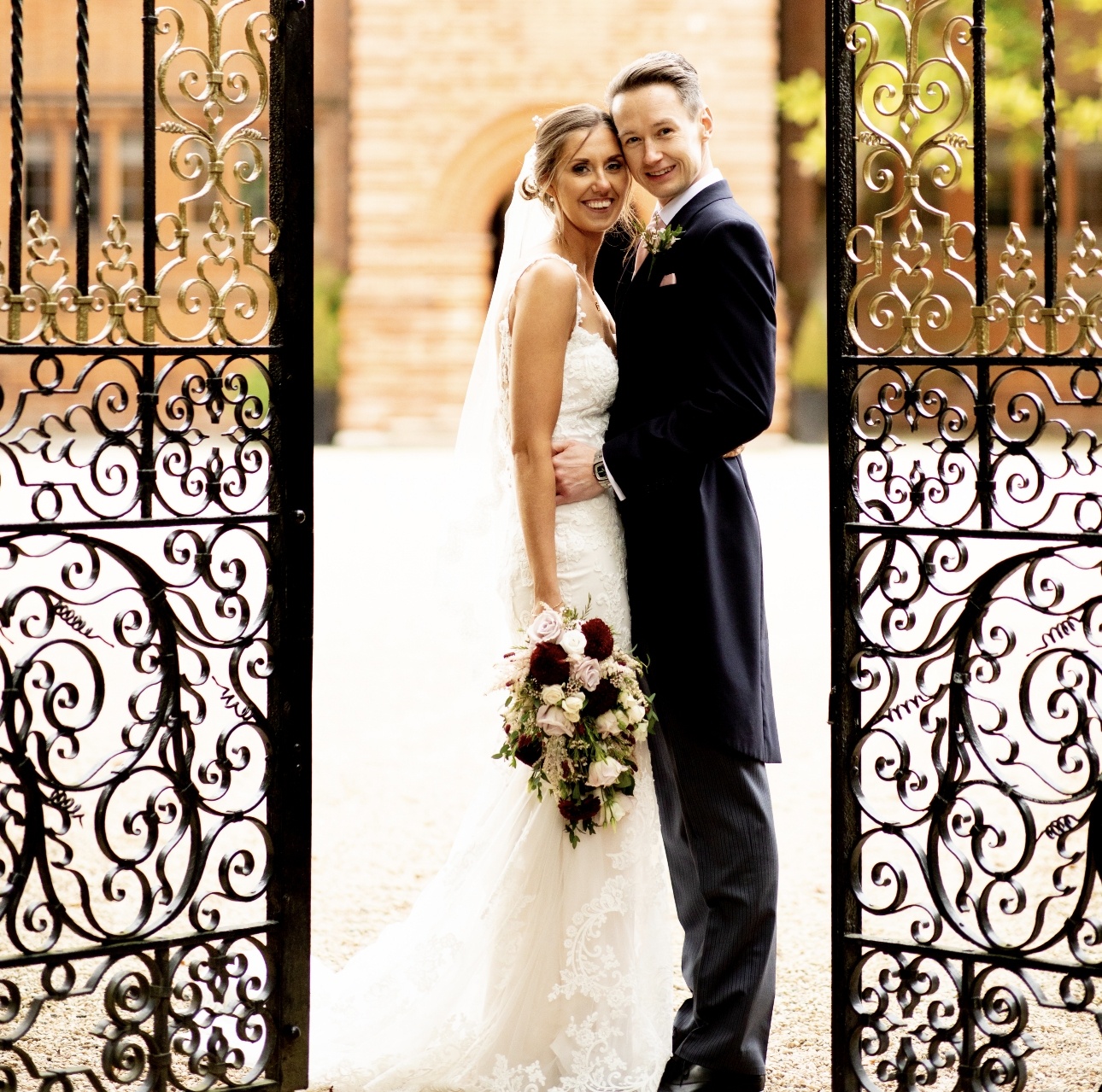 Couple at gates