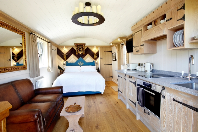 shepherd huts in theme of white princess