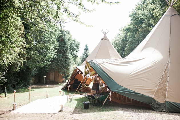 Giant tipis in Wareham Forest 