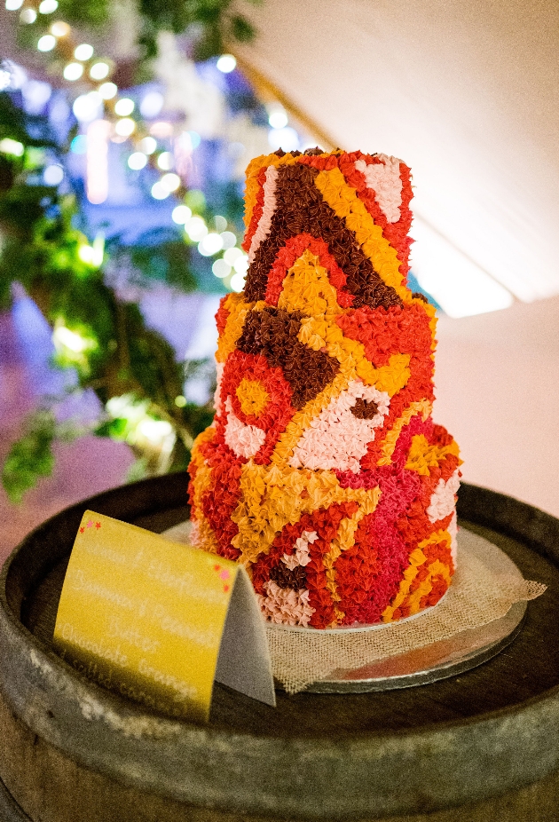 Colourful cake