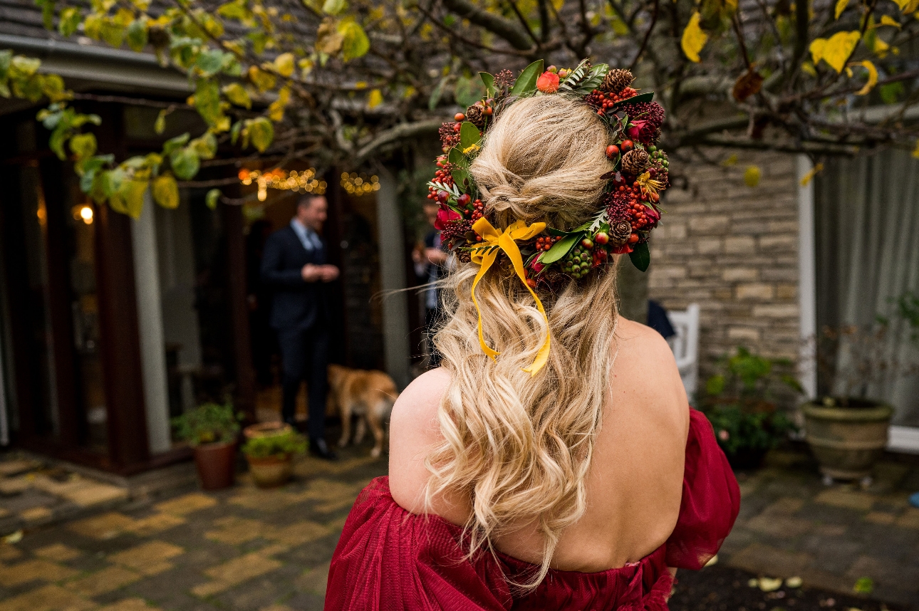 Bride's hair