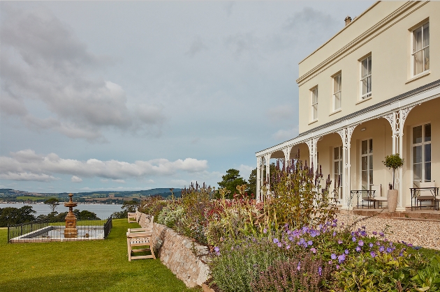 historic mansion looking out to the sea