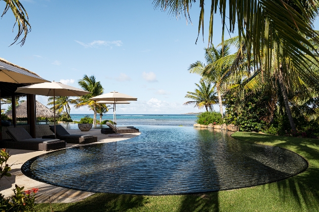 Swimming pool by the sea