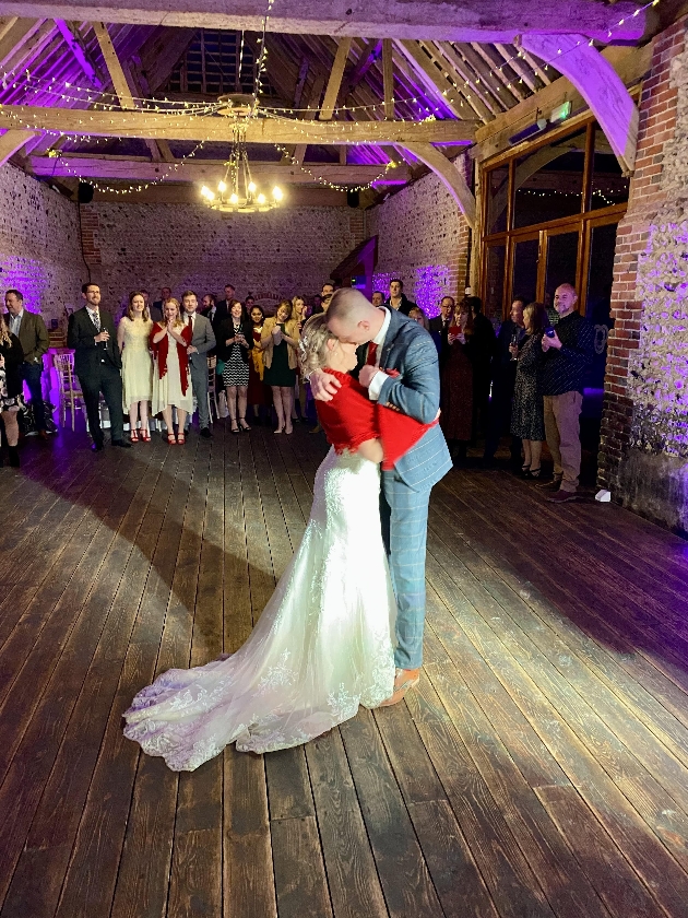 couple having their first dance