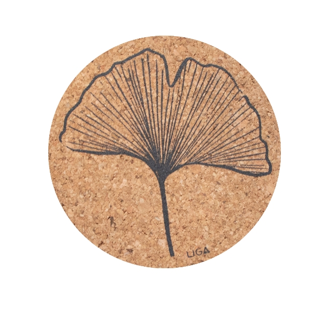 coaster with flower design