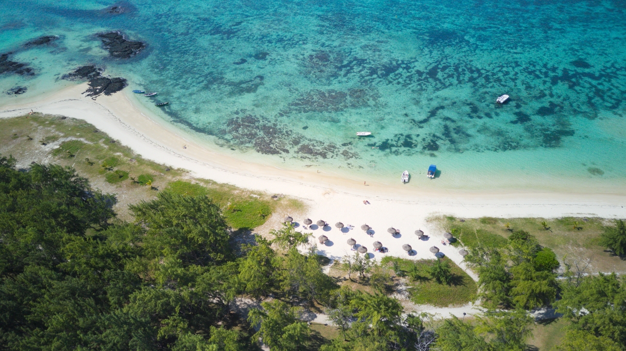 Mauritius from the air 