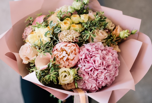 Pink bouquet of flowers