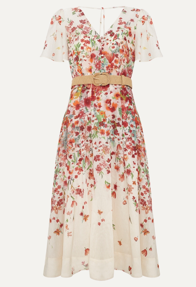 Flroal dress with belt from Phase Eight  Chelsea Flower Show edit