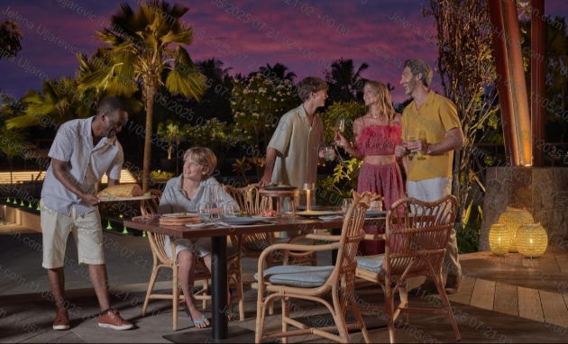 Family dining at Canopy by Hilton Seychelles Resort
