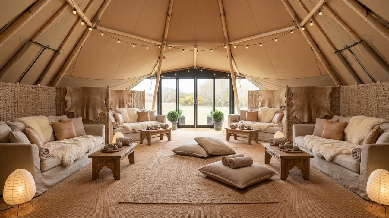 Silverlake's New Firefly Spa Relaxation Yurt in Dorset